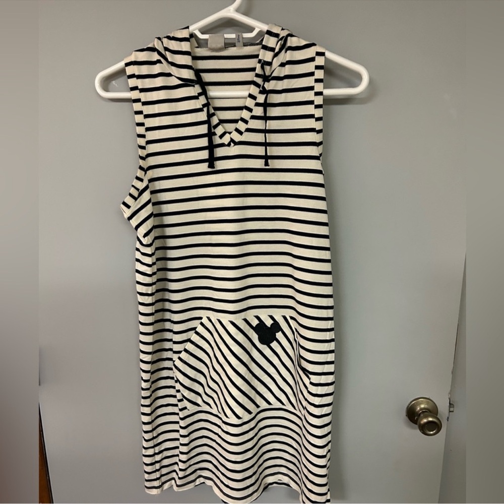 Stripe Mickey Mouse beach cover up